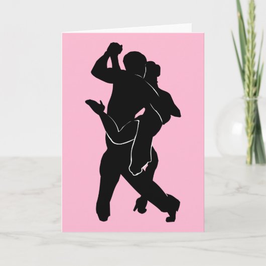 Couple Tango Dancers - Fügen Sie Ihren speziellen  Karte (Vorderseite)