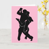 Couple Tango Dancers - Fügen Sie Ihren speziellen  Karte (Gelbe Blume)