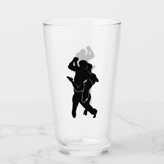 Couple Tango Dancers Glass Glas (Vorderseite)