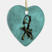 Couple Tanzen in der Nacht Keramik Ornament (Rechts)