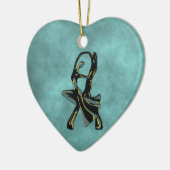 Couple Tanzen in der Nacht Keramik Ornament (Links)