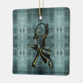 Couple Tanzen in der Nacht Keramikornament (Links)