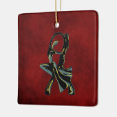Couple Tanzen in der Nacht Keramikornament (Links)