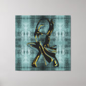 Couple Tanzen in der Nacht Leinwanddruck (Vorderseite)