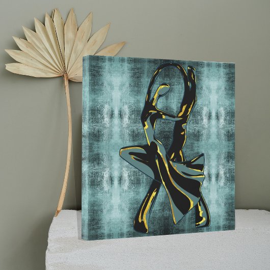 Couple Tanzen in der Nacht Leinwanddruck