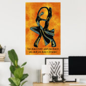 Couple Tanzen in der Nacht Poster (Heimbüro)