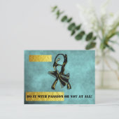 Couple Tanzen in der Nacht Postkarte (Stehend Vorderseite)