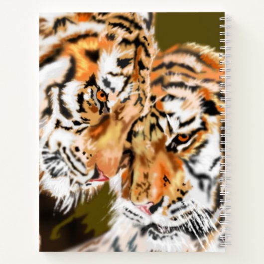 Couple Tiger-Notebook Notizblock (Rückseite)