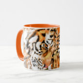 Couple Tigers Tasse Geschenk - Umarmung (Vorderseite Links)