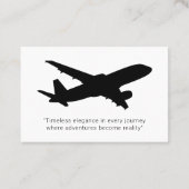 Couple Tour Guide Travel Monochrome Visitenkarte (Rückseite)