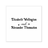 Couple Two Name Extravagant Heart"and" #1 Permastempel (Design)