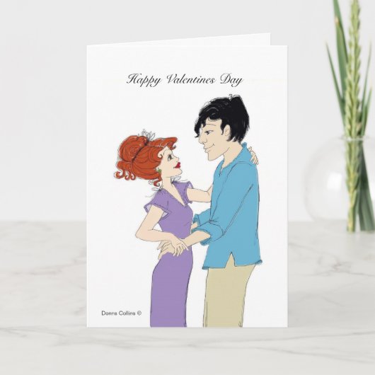 Couple Valentine Card Feiertagskarte (Vorderseite)