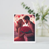 Couple Valentine Card Feiertagskarte (Stehend Vorderseite)