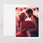 Couple Valentine Card Feiertagskarte (Vorne/Hinten)
