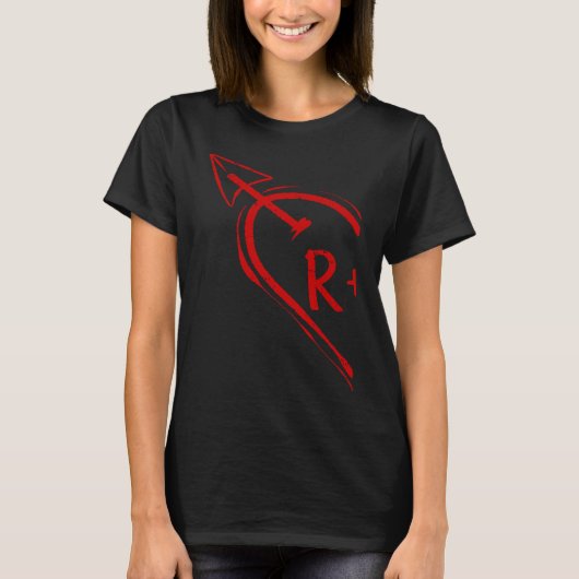 Couple Valentine Heart for Her R 2023 Happy Valent T-Shirt (Vorderseite)