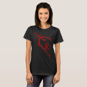 Couple Valentine Heart for Her R 2023 Happy Valent T-Shirt (Vorne ganz)