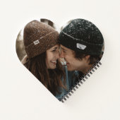 Couple Valentine's Gründe ich Liebe Sie Foto Herz Notizblock (Rückseite)