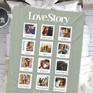 Couple Valentinstag Jubiläum Liebe Story Foto Fleecedecke
