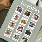 Couple Valentinstag Jubiläum Liebe Story Foto Fleecedecke