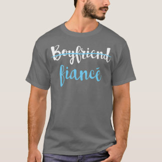 Couple Verlobung Just Verlobt Boyfriend Verlobte T-Shirt