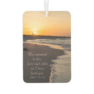 Couple Walking Beach bei Sunrise John 15 12 Autolufterfrischer