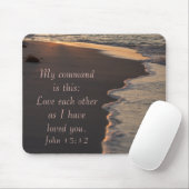 Couple Walking Beach bei Sunrise John 15 12 Mousepad (Mit Mouse)