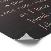 Couple Walking Beach bei Sunrise John 15 12 Poster (Ecke)