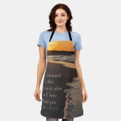 Couple Walking Beach bei Sunrise John 15 12 Schürze (Getragen)