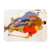 Couple Wearing Snowschuhe von McClelland Barclay Magnet (Horizontal)