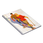 Couple Wearing Snowschuhe von McClelland Barclay Notizblock (Rechte Seite)