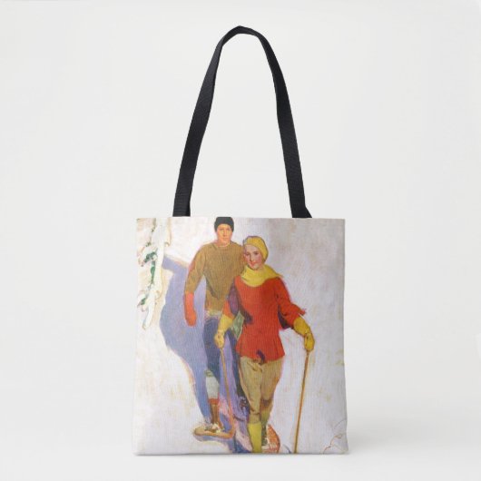Couple Wearing Snowschuhe von McClelland Barclay Tasche (Vorderseite)