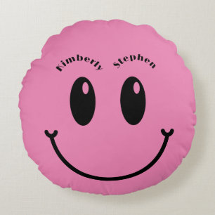 Couple Wedding Geschenk Einzigartiges Funny Happy Rundes Kissen