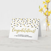 Couple Wedding Gratulationen Gold Black Karte (Gelbe Blume)