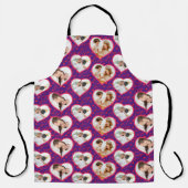 Couple Wedding Liebe 3 Foto Herzmuster Schürze (Vorderseite)