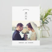 Couple Wedding Story Beginnt New Epic Einladung (Stehend Vorderseite)