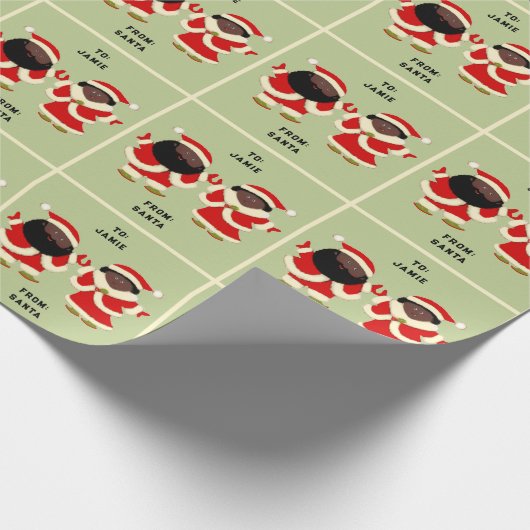 Couple Weihnachtsgeschenk Geschenkpapier (Ecke)