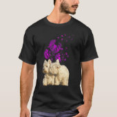 Couple Westies Dandelion Valentine's Day T-Shirt (Vorderseite)