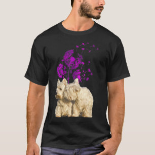 Couple Westies Dandelion Valentinstag T-Shirt