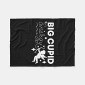 Couple Wife Husband Big Cud Energy Valentines Da  Fleecedecke (Vorderseite (Horizontal))