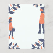 Couple Winter Liebe Hochzeit Flyer (Hinten)