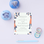 Couple Winter Liebe Hochzeit Flyer (Einzeln)