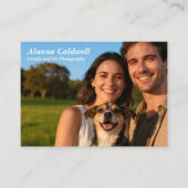 Couple with Dog Photographer Real Estate  Visitenkarte (Vorderseite)