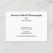 Couple with Dog Photographer Real Estate  Visitenkarte (Rückseite)