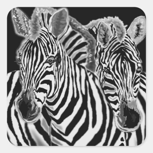 Couple Zebra Sticker (Vorderseite)