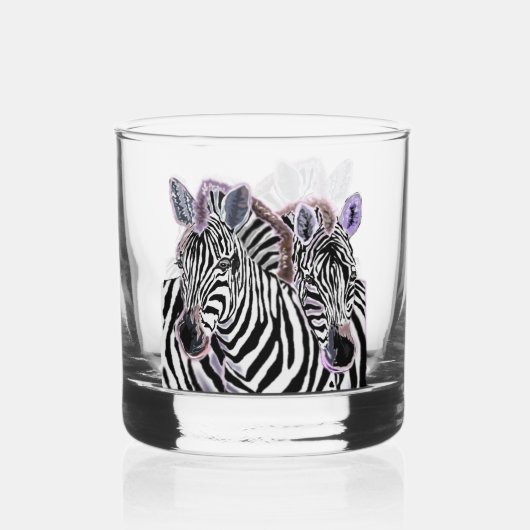 Couple Zebra Whiskyglas (Vorderseite)
