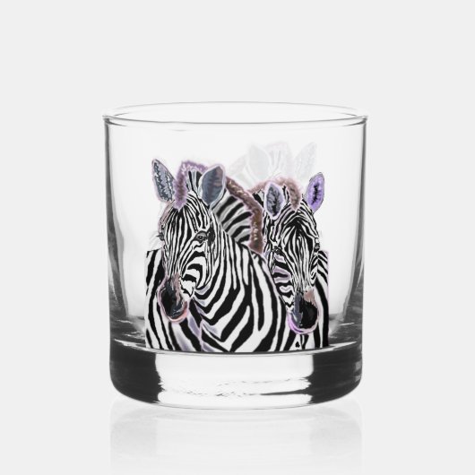 Couple Zebra Whiskyglas (Rückseite)
