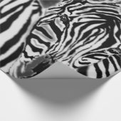 Couple Zebra Wrapping Paper Geschenkpapier (Ecke)
