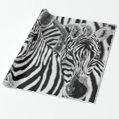 Couple Zebra Wrapping Paper Geschenkpapier (Ungerollt)