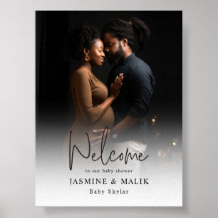 Couple's Baby Shower Personalisiert Foto Poster