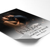 Couple's Baby Shower Personalisiert Foto Poster (Ecke)